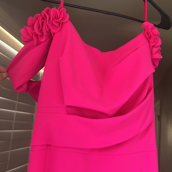 Betsy & Adam Beautiful Fuschia Maxi dress, size 10, like new - Picture 2 of 5